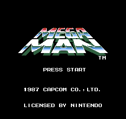Mega Man (Europe) Title Screen